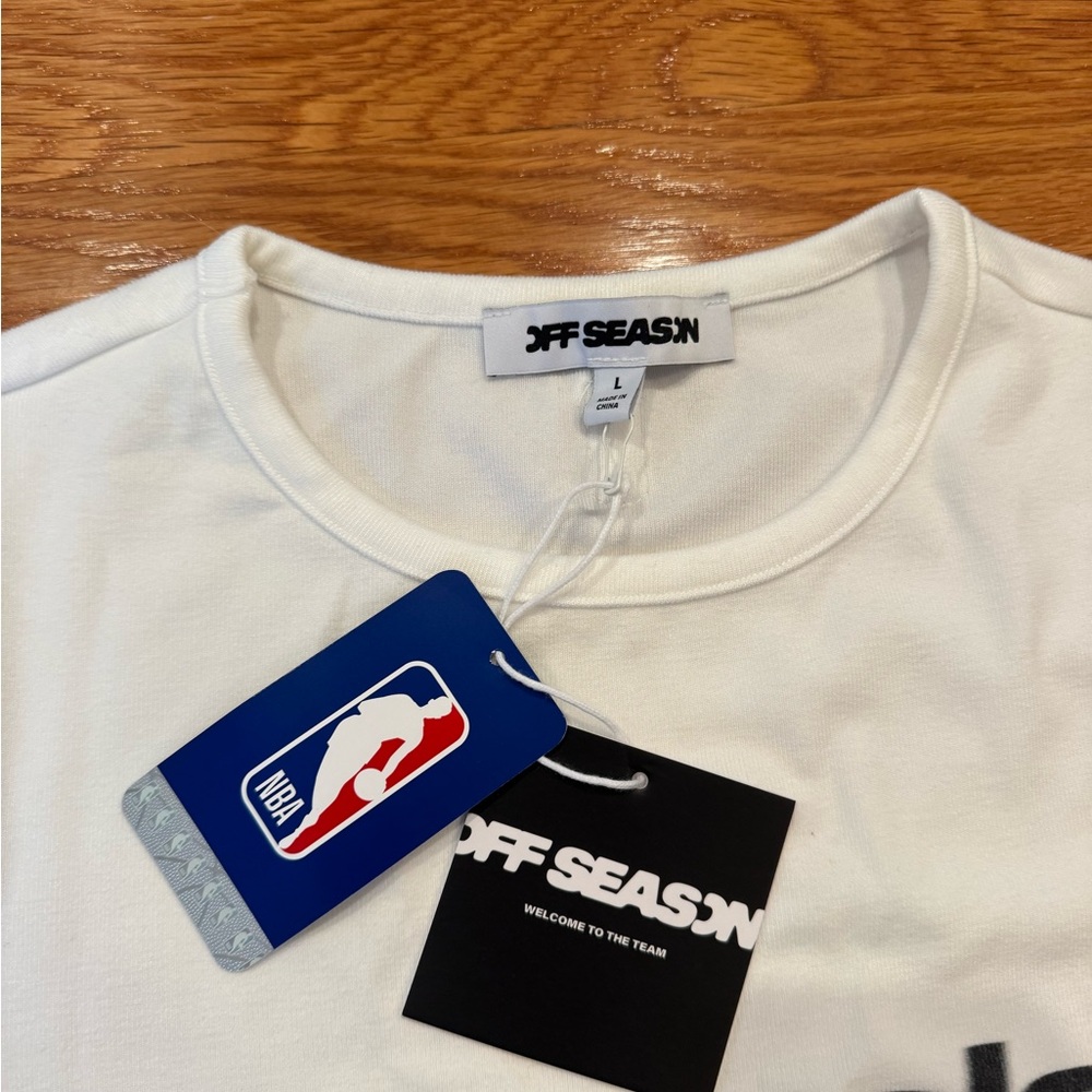 Off Season NBA All-Star Women's "Motion Blur" Baby Tee Los Angeles - Picture 6 of 9